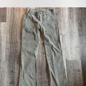 Lucky Brand Women's Olive Corduroy Pants